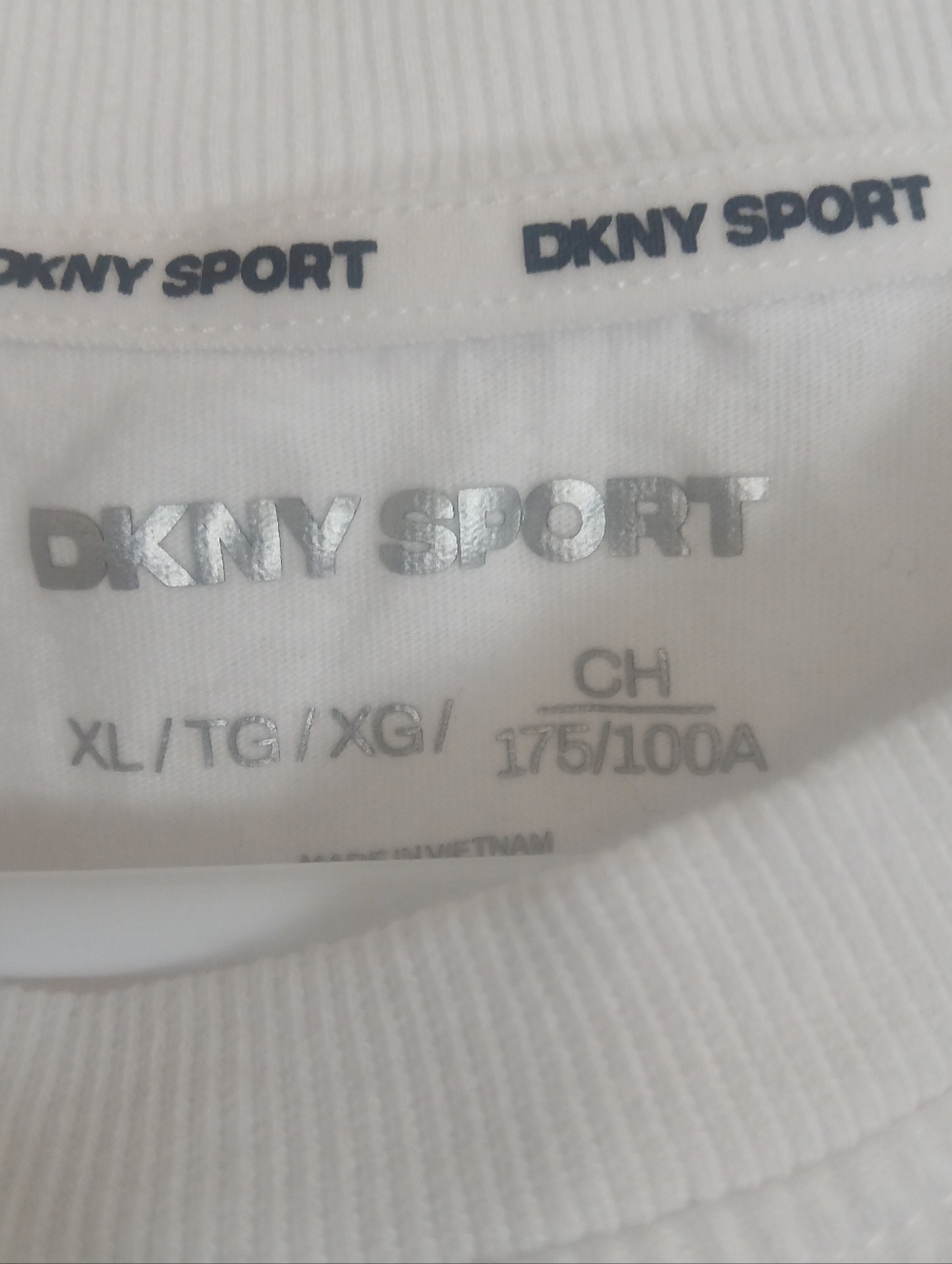 DKNY Women’s White Logo Crewneck Tee - Picture 5 of 5